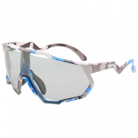 Спортивные очки с стильным принтом на оправе , антибликовая линза