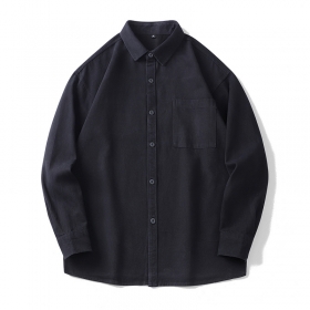 Эксклюзивная рубашка в черном цвете ACUS с карманом