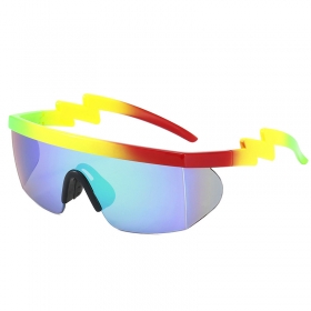 Разноцветные спортивные солнцезащитные очки с цветной линзой