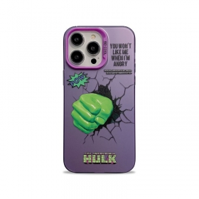 С принтом зеленого кулака фиолетовый чехол для телефонов iPhone