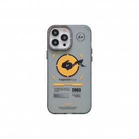 Для телефонов iPhone серый чехол с принтом желтого круга с Пикачу