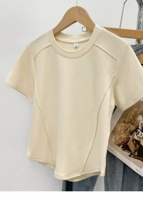 Базовая футболка кремового цвета от бренда Street Classic Clothes