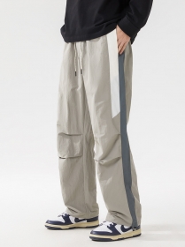 Прочные легкие штаны от бренда ACUS в светло-сером цвете