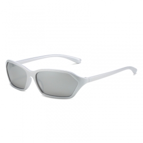 Солнцезащитные очки светло-серые в стиле Y2K