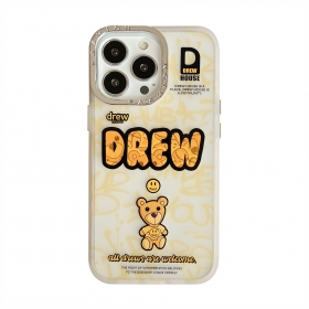 Молочный с принтом медведя Бибера чехол для телефонов iPhone от DREW