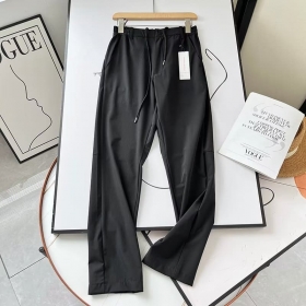 Комфортные черные штаны Street Classic Clothes прямого кроя