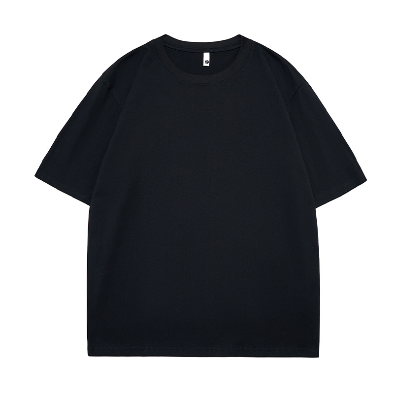 Полностью черная футболка ACUS с короткими рукавами