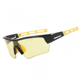 Чёрно-желтые спортивные очки с солнцезащитными линзами