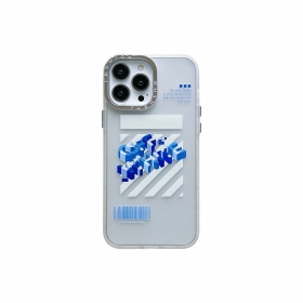 От бренда Off-White чехол для телефонов iPhone белый с принтом лого