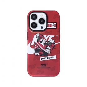 Красный чехол для телефонов iPhone от NIKE с принтом обуви AJ
