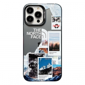Защитный чехол от TNF для телефонов iPhone серый с фото пейзажей