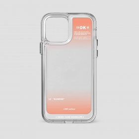 Розовый с градиентом  прозрачный защитный чехол для телефонов iPhone