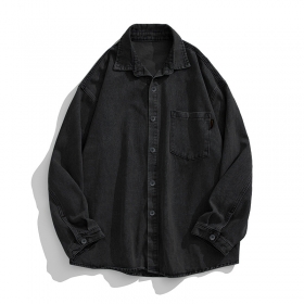 Рубашка черного цвета с нагрудным карманом Cityboy