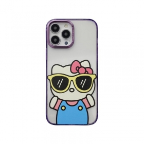С фиолетовыми акцентами чехол для телефонов iPhone Hello Kitty