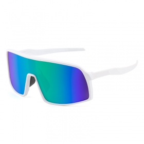 Белые спортивные солнцезащитные очки с антибликовыми линзами