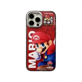 Красный чехол для телефонов iPhone с принтом героя игры MARIO