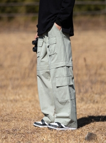 Практичная модель штанов Cityboy в сером цвете прямого кроя