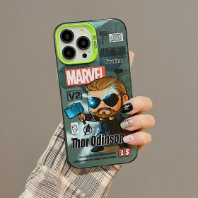 С изображением мультяшного героя Тора чехол для телефонов iPhone серый