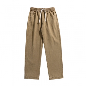 Мягкие штаны бежевого цвета на эластичной резинке ACUS