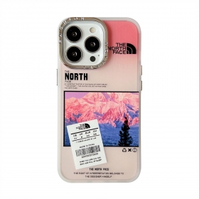 С качественным принтом гор розовый чехол для телефонов iPhone от TNF