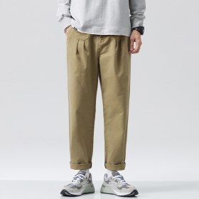 Классические мужские бежевые брюки Locketomy с карманами