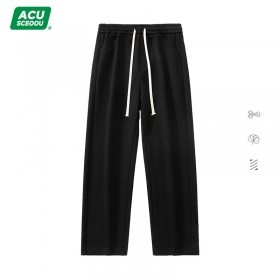 Базовая модель широких штанов с карманами ACUS в черном цвете