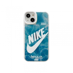 Градиентный синий с белым лого NIKE чехол для телефонов iPhone