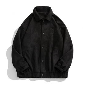 Базовая черная Cityboy куртка замшевая с вышитыми буквами