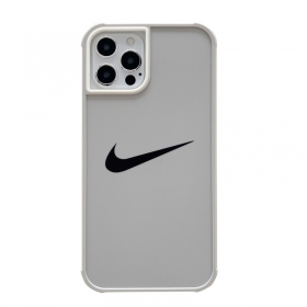 Непрозрачный серый чехол для телефонов iPhone с черным логотипом NIKE