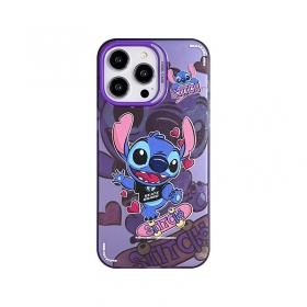 "Веселый Стич" силиконовый чехол для телефонов iPhone фиолетовый