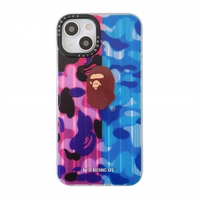 С принтом головы обезьяны чехол для телефонов iPhone фиолетово-синий