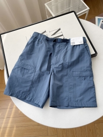 Темно-голубые шорты Street Classic Clothes с ремнем и карманами
