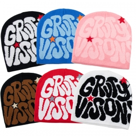 С принтом "Gruti visions" разных цветов оригинальные шапки