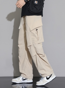 Комфортные брендовые штаны ACUS выполнены в сером цвете