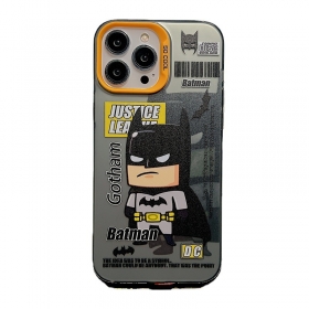 С качественным принтом Бэтмена чехол для телефонов iPhone серого цвета