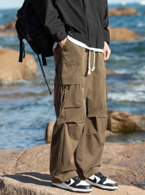 ACUS стильные удобные штаны выполнены в коричневом цвете