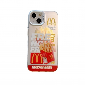 Чехол для телефонов iPhone с принтом логотипов McDonald's белый