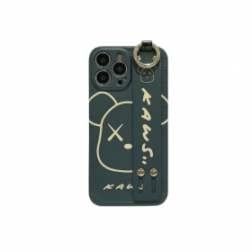 Бренда KAWS черный чехол для телефонов iPhone с принтом медведя