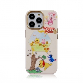"Винни-Пух на дереве" забавный чехол к телефонам iPhone в белом цвете