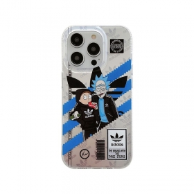 Защитный чехол от KAWS для телефонов iPhone с рисунком "Рик и Морти"