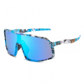 Спортивные очки с синими защитными линзами и уникальным окрасом