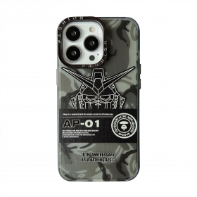Камуфляжный серый чехол для телефонов iPhone от AAPE серого цвета