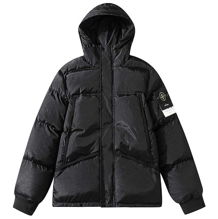 Оригинальная модель Stone Island куртки в черном цвете