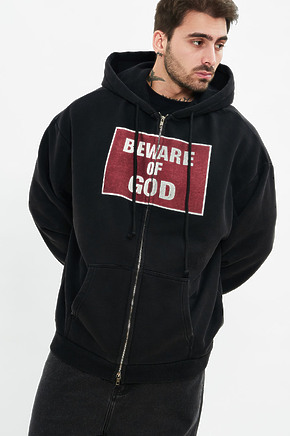 Худи Project G/R Beware Of God чёрного цвета в наличии