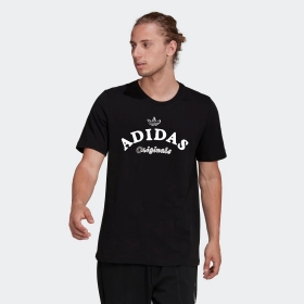 С надписью бренда на груди Adidas в черном цвете футболка