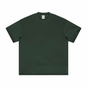 Темно-зелёная BE THRIVED хлопковая футболка свободного кроя
