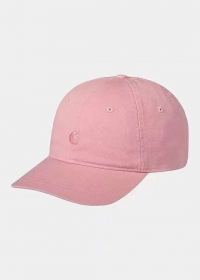 Розовая классическая кепка Carhartt с прямым козырьком