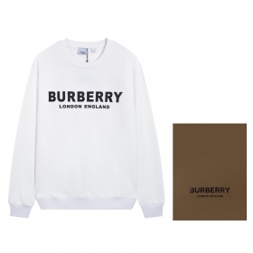 Модный белого цвета свитшот Burberry с надписью на груди