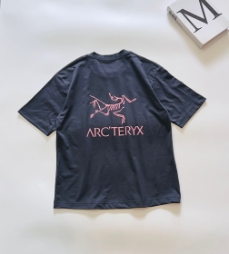 Темно-серая футболка Arcteryx с большим логотипом бренда сзади