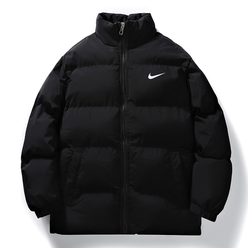 Чёрная дутая куртка Nike Swoosh